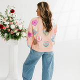 Light Pink Positive Candy Hearts Sweatshirt