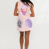 Light Pink Multi Shell Skort | Queen Of Sparkles