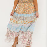 Sunset Blooms Maxi Skirt