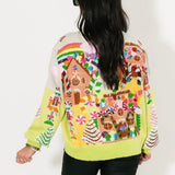 Multi Christmas Candyland Knit Sweater | Queen Of Sparkles