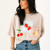 Fruit Gingham Patch Tee
