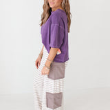 Cargo Pants | Taupe Stripe