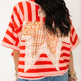 Marnie Stripe Top | Red