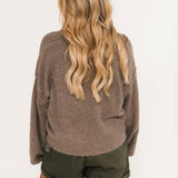 Cool Of The Night Cardi | Mocha Melange