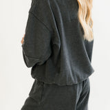 Mineral Washed Pullover | Black