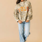 Licensed Tennessee Mockneck Camo Sweatshirt | Queen Of Sparkles