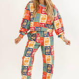 Fall Colorblock Queen Logo Sweatpant | Queen Of Sparkles