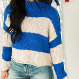 Opal Rugby Stripe Sweater | Cobalt Combo