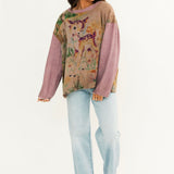 Dama Dama Hermosa Sweatshirt | Purple Boba