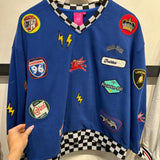 Royal Blue Nascar Sweatshirt | Queen Of Sparkles