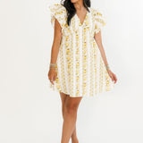 Garden Bliss Mini Dress | Yellow