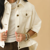 Simply Chic Denim Jacket | White