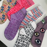 Lavender Evil Eye Socks | Queen Of Sparkles