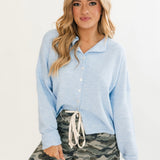 Piper Cardigan | Dusty Blue