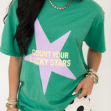 Count Your Lucky Stars Tee | Emerald