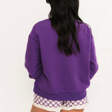 Licensed LSU Metallic Word With Icons Sweatshirt | Queen Of Sparkles