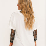 Rodeo Vintage White Boyfriend Tee