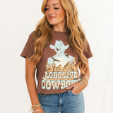 Long Live Cowboys Tee | Brown