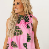 Palm Springs Halter Maxi Dress | Pink