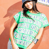 Green New Orleans Tiles Cotton Tee