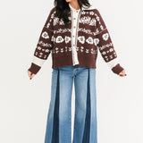 Shelby Cardigan | Chocolate Combo