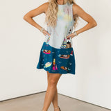 Multi Firework Over Boats Tank Dress | Queen Of Sparkles