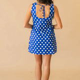 Licensed Florida Football & Helmet Icon Polka Dot Tank Dress | Queen Of Sparkles