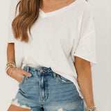 Finn Heavily Frayed Shorts | Medium