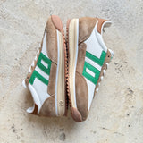 Jogger M Sneakers | White Camel Green