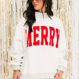 Reversible Mock Neck Pullover | Grinchy Merry