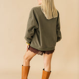 Brown Plaid 'Thanks' Sweatshirt | Queen Of Sparkles