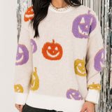 Multi Jack-O-Lantern Sweater