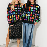 Black Suits Sweatshirt | QOS X Lexi Jade's