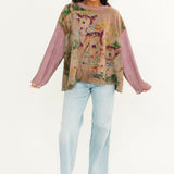 Dama Dama Hermosa Sweatshirt | Purple Boba
