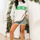 Reversible Mock Neck Pullover | Grinchy Merry