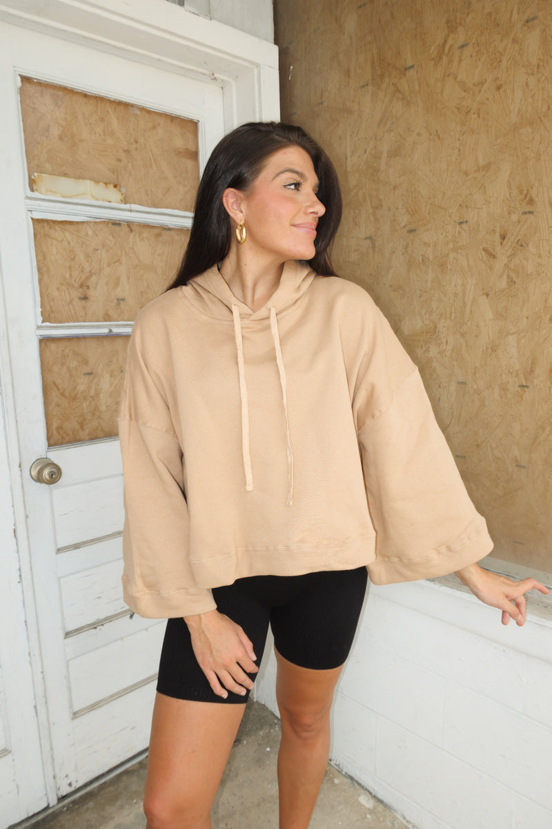 BOXY FRENCH TERRY HOODIE
