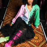 Licensed Colorblock Glinda & Elphaba Button Up Cardigan | Queen Of Sparkles