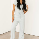 Coastal Girl Stripe Pant | Soft Blue