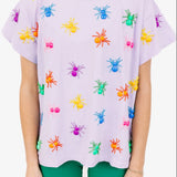 Lavender Multi Spiders Tee | Queen Of Sparkles