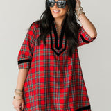 Merry Moments Mini Dress | Red