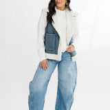 Sherpa Denim Vest