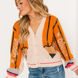 Queen Pencil Button Up Cardigan | Queen Of Sparkles