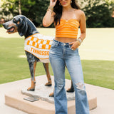 Game Plan Top | Orange Stripe
