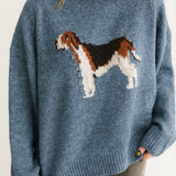 Hound Dog Sweater | Blue