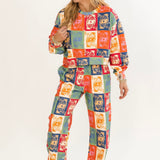 Fall Colorblock Queen Logo Sweatpant | Queen Of Sparkles