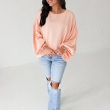 Trish Sweatshirt | Summer Peach