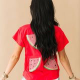 Red Gingham Watermelon Tee | Queen Of Sparkles