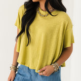 Elsie Swing Tee | Warm Olive