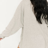 Cassandra Long Sleeve Top | Heather Grey