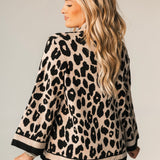 Leopard Luxe Knit Blouse